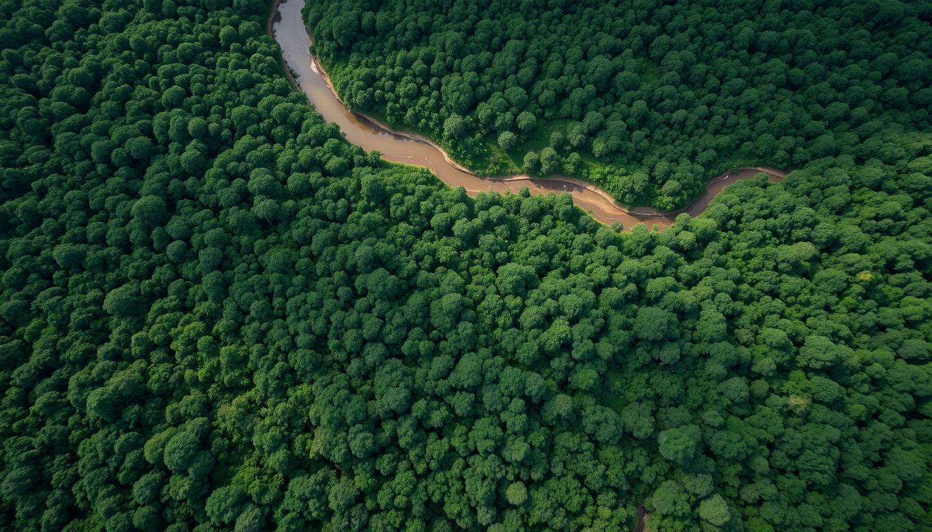 Pemandangan hutan Amazon di Amerika Latin yang menjadi fokus Politik Hijau di Amerika Latin