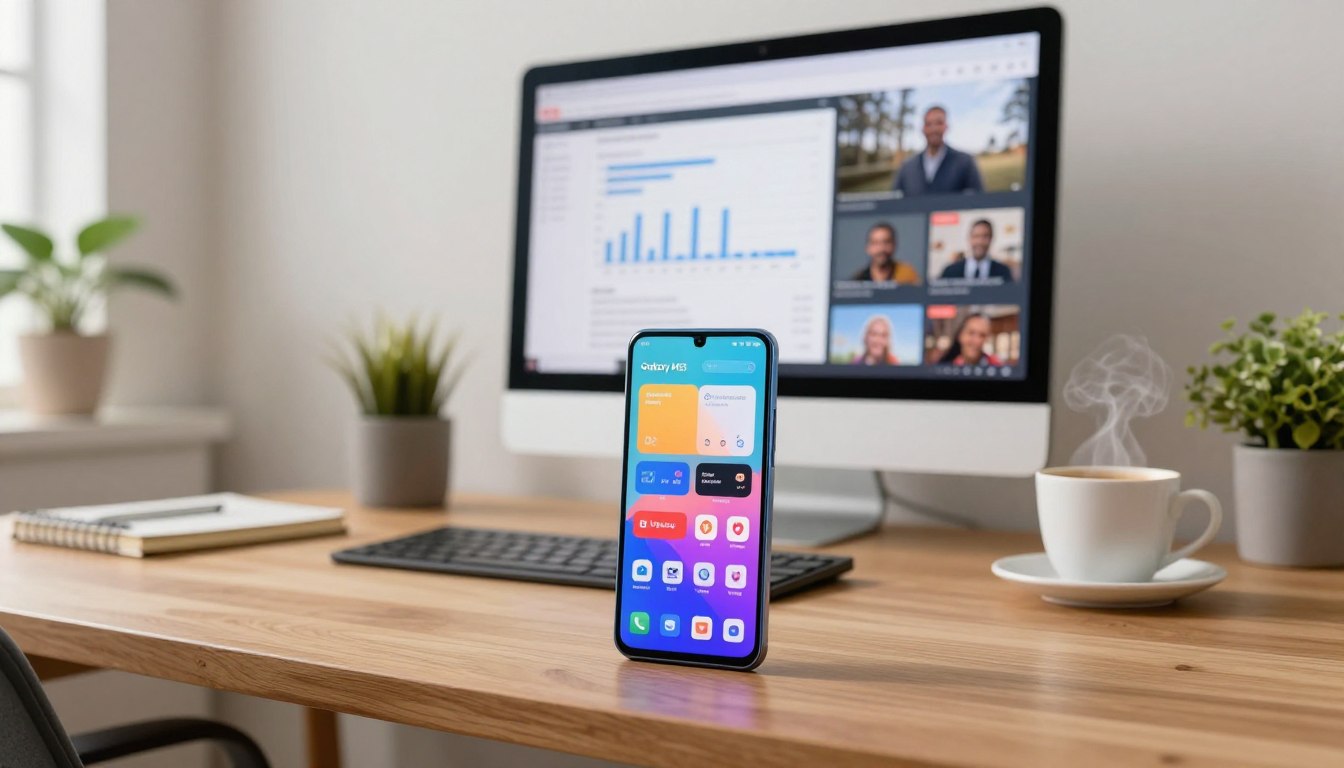 galaxy m55 untuk work from home